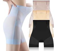 CHUSHEN Ultradünne Bauchkontrolle, Hüftlift-Höschen, 3 Stück, kühler, nahtloser Eisstoff, coole Shapewear, hohe Taille, Unterwäsche, 3 Stück-B, 2XL(65kg-70kg)