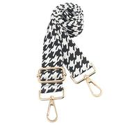 chushui Geldbörsenriemen, Ersatz Crossbody Schultergurt für Handtasche…, Hahnentritt Schwarz und Weiß, 1.5 inch, Gitarren-Stil