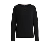 BOSS Longsleeve mit Label-Print in Black, Größe XL
