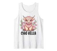 Ciao Bella Highland Cow Italienisch Tank Top