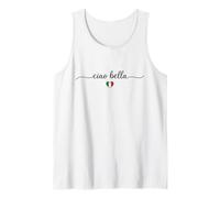 Ciao Bella Italienische Flagge Herz Design Italien Souvenir Tank Top