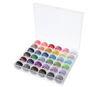 CIATBYYJ 36 Farben Nähmaschine Spulen Set mit Nähgarn, Vielseitige Nähmaschinenspulen, Nähgarn für Nähmaschin, Nähmaschinen Zubehör mit Aufbewahrungsbox, für die meisten Nähmaschinen und Stickereien
