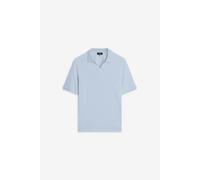 Poloshirt CINQUE "CIBOLL", Herren, Gr. L, hellblau, Jersey, Obermaterial: 100% Baumwolle, unifarben, relaxed fit normal, V-Ausschnitt, Bündchen, Shirts, Polokragen, offene Knopfleiste, Relaxed Fit (48