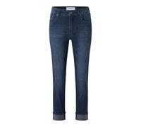 7/8-Jeans ANGELS "CICI CROP GLAM", Damen, Gr. 38, Länge 32, blau (blau used), Denim/Jeans, Obermaterial: 92% Baumwolle, 6% Polyester, 2% Elasthan, casual, slim fit 7/8-Länge, Jeans, mit Schmucksteinch