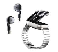 ciciglow Smartwatch für Männer und Frauen, 2-in-1-Fitnessuhr mit Bluetooth-Ohrhörern, 2,01 Zoll HD-Touchscreen, Anruf-Fitness-Tracker, Sportuhr für Android 7.0+, für 11.0+