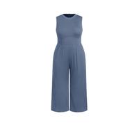 CIDER Jumpsuits in Übergröße für kurvige Frauen, Rundhalsausschnitt, ärmellos, elegant, weites Bein, Overall, elegant, lässig, Sommer-Outfits, Blau, 2X