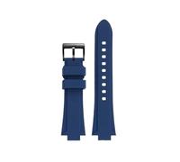 CIEMJSYNF Kompatibel mit Casio ECB-10Y EFS-S570 EFR-1108 Serie, konvexes Silikon-modifiziertes Sport-Gummi-Uhrenarmband, Herren-Armband, 12 mm, 14 mm(Dark blue-black,12mm EFS-S570)