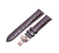 CIEMJSYNF Lederarmband kompatibel mit Tissot Le Locle T41 T006 PRC200 Uhrenarmband 18 19 20 22 mm Armband 1853 Band(Brown rose gold,20mm)