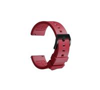 CIEMJSYNF Uhrenarmbänder aus Naturkautschuk, Schnellverschluss, 20 mm, 21 mm, 22 mm, 24 mm, Zubehör, Uhrenarmbänder, Armband, Smart-Uhrenarmband(Red B,19mm)