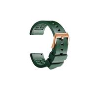 CIEMJSYNF Uhrenarmbänder aus Naturkautschuk, Schnellverschluss, 20 mm, 21 mm, 22 mm, 24 mm, Zubehör, Uhrenarmbänder, Armband, Smart-Uhrenarmband(Green RG,19mm)