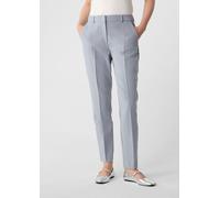 Comma Anzughose Slim Fit mit Bügelfalten Rauchblau Größe 40