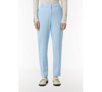 Cigarette Pants mit Strukturmuster blau 36