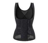 Cihdmfb Shapewear Damen Große Größe Body Shaper Taillenformer Bauchweg Bodysuit Figurenformend Oberteile Verstellbarer Schultergurt(A Schwarz,6XL)