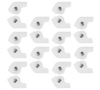 Ciieeo 10 Paar Transparente Anti Abrieb Reparaturflicken für Sneaker mit Weichem Kunststoff und Metall Druckknopfverschluss für Sportschuhe und Turnschuhe