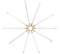 Ciieeo 10 Stück Metall Broschennadeln 70mm Lang Goldfarbene Selbstgemacht Anstecknadeln für Broschen Schals und Hüte Bastelzubehör für Schmuck und Kleidung