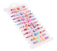 Ciieeo 12 Stück Damen Perlen Armband Bunt Gewebt Leicht Tragbar Modisches Schmuckstück für Mädchen Geschenk Alltag Party Strand Zufälliger Stil