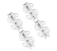 Ciieeo 4 Stück Pack Geldklammern aus Robustem Edelstahl Schlanker Metall Kartenclip für Bargeld Karten Multifunktionale Geldklammer für Herren Damen