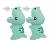 Ciieeo Dinosaurier Ohrstecker Ohrringe Damen Kreativer Ebene Ohrschmuck Grün Polymer Clay Ohr Accessoires für Mädchen Alltag und Geschenk