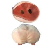 Ciieeo Plüsch Münzbeutel zum Einkaufen und Reisen Leicht Tragbar 2 Stück mit Süßem Schweine Nasen und Schweine Po Design Cartoon Kleiner Geldbörse für Damen und Mädchen