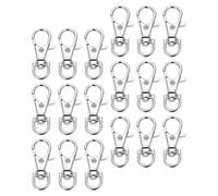 Ciieeo Schlüsselanhänger mit Karabinerhaken 100 Stück: Metallene Karabinerverschlüsse aus Zinklegierung für Schlüssel, Charms und Taschenanhänger zum Organisieren im Büro