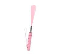 Ciieeo Schuhanzieher mit Teleskopstiel, Ausziehbarer Schuhlöffel aus Metall von 30cm bis 80cm, Lange Einstiegshilfe für Senioren und Alltag (Rosa, 1 Stück)