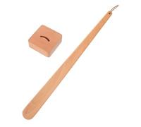 Ciieeo Schuhlöffel mit Langem Griff aus Robustem Massivholz 56cm Langer Schuhanzieher für Senioren und Schwangere Stabiler Sockel für Sicheren Stand Sanft zu Schuhen und Füßen für