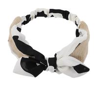 Ciieeo Süßes Damen Stirnband aus Gewebe mit Kreuzschleife Bequemes und Atmungsaktives Haaraccessoire für Geburtstag und Alltag
