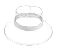 Ciieeo Transparenter Fischerhut aus PVC Weiß mit Sonnen und Regenschutz für Outdoor Aktivitäten und Fotografie