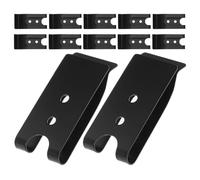 Ciieeo Universelle Metallgürtelclips 12 Stück mit Zweifacher Schlitzbefestigung Lackiert 57X26mm für Selbstgemacht Projekte und Taschenzubehör Geeignet für Reisen und Arbeit