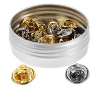CIMAXIC 30 Sätze Kupplungs-Krawattennadel Butterfly-Kupplungsträger leere Stiftschlösser Metallverschlüsse Emaille-Stifte mit Verschluss Krawattennadeln für Schmetterlingskupplungen Eisen