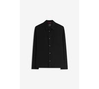 Langarmhemd CINQUE "CIMESSI", Herren, Gr. XL, N-Gr, schwarz, Web, Obermaterial: 52% Polyester, 21% Polyamid, 17% Viskose, 10% Elasthan, unifarben, relaxed fit hüftbedeckend, 1-Knopf-Manschette, Hemden
