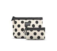 Cimi A-Shaped 2-pcs Cosmetic Bag Set - Black and White