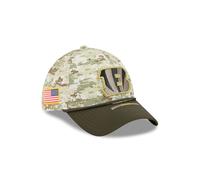 Cincinnati Bengals New Era 2025 NFL Salute to Service 39THIRTY Flex Fit Cap Camouflage - M/L