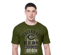 Cincinnati Reds New Era MLB 2025 Armed Forces T-Shirt Olivegrün - 2XL