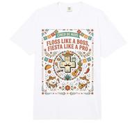 Cinco de Mayo Floss Like A Boss Fiesta Like A Pro Zahnarzt Comfort Colors Adult Heavyweight T-Shirt
