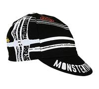 Cinelli Mütze Vintage Rider, Monster Track 2019, Schwarz, Einheitsgröße, Polyester, Baumwolle, Wasser abweisend, Unisex-Erwachsene, Baseballkappe