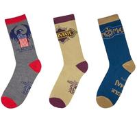 Cinereplicas Fantastic Beasts Socks 3-Pack MACUSA Bekleidung, Multicolor, M