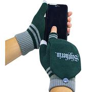 Cinereplicas - Harry Potter -Handschuhe - Abnehmbare Halbhandschuhe -Touchscreen Funktion - Offiziel lizensiert - Slytherin - 190 cm -Grün und Grau