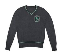 Cinereplicas Harry Potter Hogwarts V-Ausschnitt Pullover - Erwachsene & Kinder - Offizielle Harry Potter Lizenz-M-Slytherin