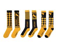 Cinereplicas Harry Potter - Hohe Socken (3er Set) - Offizielle Lizenz (Hufflepuff)