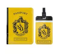 Cinereplicas Harry Potter - Set aus Tag & Passport Hülle Hufflepuff - Offizielle Lizenz