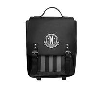 Cinereplicas Mercredi - Sac à dos Académie Nevermore - Noir - 25 * 32 * 13 cm - Licence Officielle