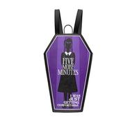 Cinereplicas Mercredi - Sac à dos Cerceuil - 35x23x11cm - Licence Officielle