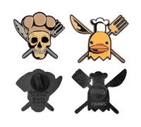 Cinereplicas One Piece - Satz von 2 Sanji und Zeff Pins - Offizielle Lizenz