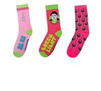 Cinereplicas Squid Game - Set mit 3 Socken - Einheitsgröße - offizielle Lizenz, Pink, Einheitsgre