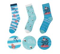 Cinereplicas Stranger Things - Satz von 3 Scoops Ahoi Socken Einheitsgröße - Offizielle Lizenz