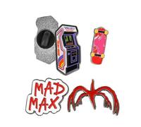 Cinereplicas Stranger Things - Set de 4 Pins Stranger Things Saison 2-3cm - Licence Officielle