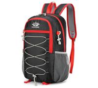 CINGHI LUSSO 25L Rucksack Faltbarer Rucksack für Herren Rucksack für Reisen Camping Wandern Outdoor Wasserdicht Leichte Tasche, Schwarz, Small, Outdoor