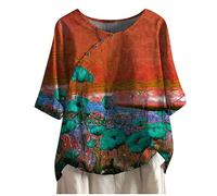 cinnamou T-Shirts für Damen - Damen Oberteile Frauen Bluse Töpfe O Ausschnitt Party stilvolle T Shirt Tops Damen Kleidung Frauen Sommer Shirt Frau Teenager Mädchen T-Shirt Bluse Damen
