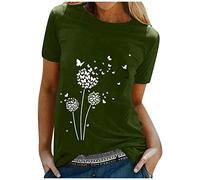 cinnamou Tops, T-Shirts & Blusen für Damen - Tops für Damen BluseKurzarm O NeckTravel Damen Oberteile Kleidung Frauen Sommer Shirt Frau Teenager Mädchen T-Shirt Tops Damen